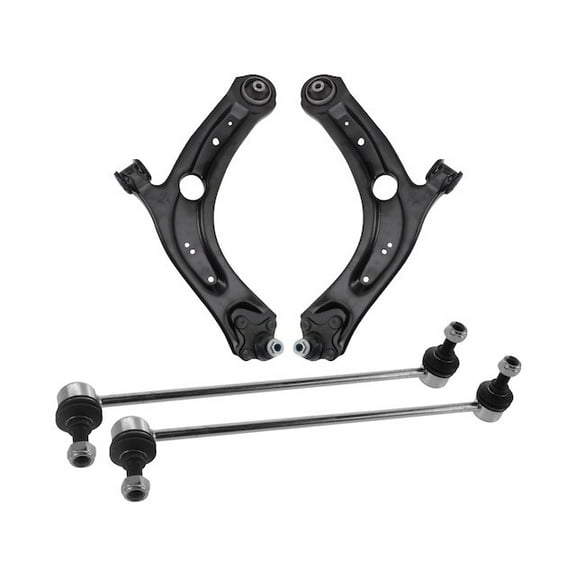 Front Control Arm Ball Joint Sway Bar Link Kit 4 Piece - Compatible with 2018 - 2022 Volkswagen Tiguan 2019 2020 2021
