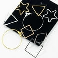 thumbnail image 4 of 36 Pieces Geometric Simple Earring Metal Pendants Jewelry Crafts Accessories, 4 of 8