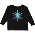thumbnail image 3 of Inktastic Christmas Blue Ice Snowflake Boys or Girls Long Sleeve Toddler T-Shirt, 3 of 5