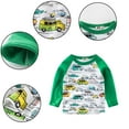 thumbnail image 3 of Beautyzll Kids Toddler Boys Long Sleeve Crewneck T-Shirts Shirt 1-9T Baby Basic T Shirt Tops Cartoon Cotton Tees, 3 of 9