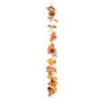 thumbnail image 3 of Kdkad Fall Garland, Halloween Thanksgiving Maple Leaf Vine with Sunflowers Pumpkins, Colorful Autumn Decorations For Indoor Outdoor, 3 of 7