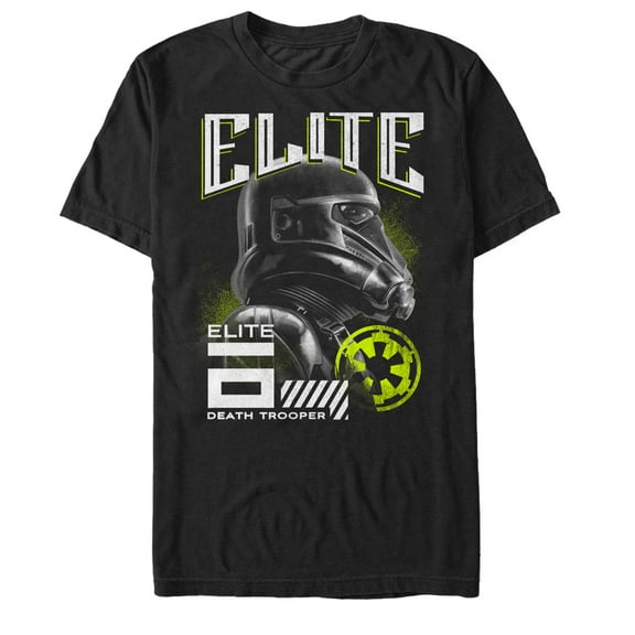 Men's Star Wars Rogue One Elite Death Trooper Graphic Tee Black 5X Large