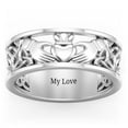 thumbnail image 3 of Men's Celtic Claddagh Band Ring, 3 of 5
