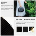 thumbnail image 5 of FONDOTIN 1Pcs Sac à Argent avec Fermeture Éclair Noir PU Design Rétro Simple pour Usage Quotidien, 5 of 5
