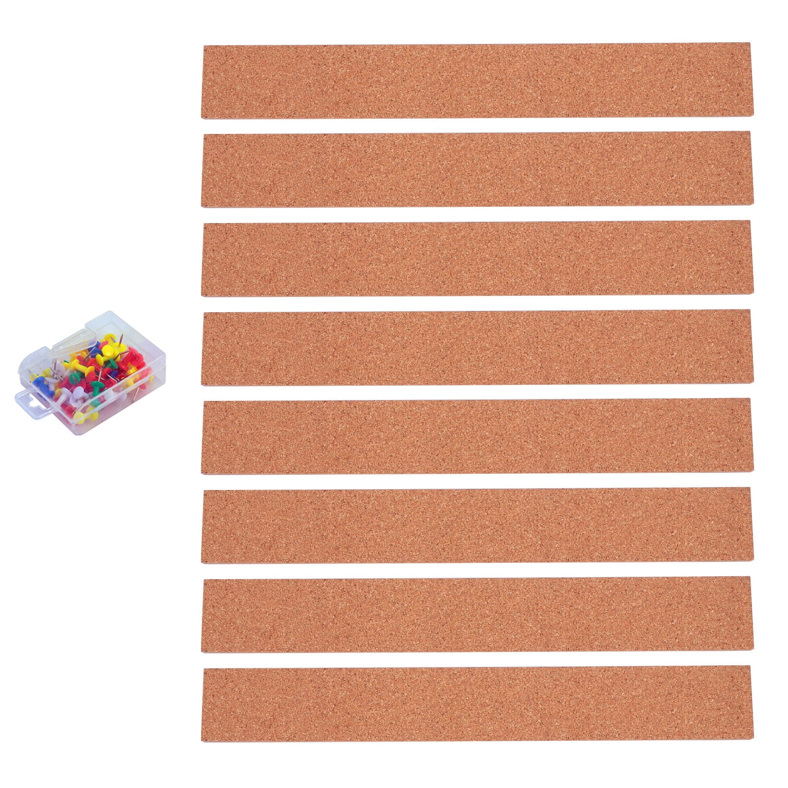 Strips Cork Board Bulletin Frameless Strip Bar Bars Self Adhesive Message Pin Announcement Memo