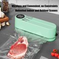thumbnail image 2 of Easilyous Vacuum Sealer, Easilyus Mini Cordless Vacuum Sealer, 3 in 1 Cordless Rechargeable Food Sealer,Handheld VacuumS Sealer for Food Preservation,Inflation Pump for Balls (Green), 2 of 9