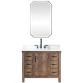 thumbnail image 2 of Javier 42" Bath Vanity in Spruce Antique Gray with White Grain Stone and Mirror, 2 of 18