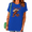 Blue, variant on Women's Worn Faded Vintage Western Cowboy Crawfish Yee Claw Cajun Graphic Short Sleeve T-Shirts Black Tops