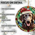 thumbnail image 4 of Curly-coated Retriever Dog Ornaments Ceramic For Christmas, Stained Glass Ornaments Ceramic Christmas 2025, 4 of 7