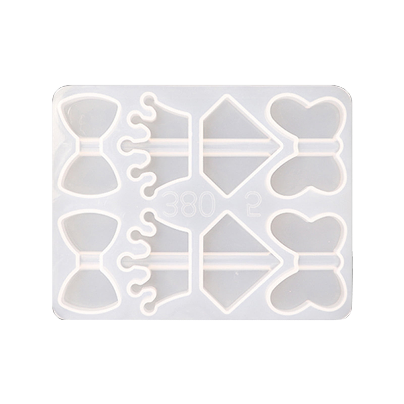Hevirgo Straw Topper Mold Durable Easy Release Silicone Straws Epoxy Casting Mould for Crafts Making Clear Silicone, Size: 1