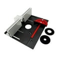 thumbnail image 1 of Mistaha Aluminum Alloy Flip Board Set with Router Table Insert Plate and Angle Gauge, Black/Silver/Red, Mounting Hole 85 * 85mm, Plate Size 240 * 200mm, 3 Piece Kit, 1 of 6