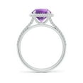 thumbnail image 2 of ANGARA Natural 1.7 Ct. Amethyst Solitaire Ring in Sterling Silver for Women (Ring Size: 11.5), 2 of 10