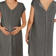 thumbnail image 1 of QJUHUNG Pyjama de Maternité avec Boutons Pyjama d'Accouchement/naissance/hôpital avec Poches, 1 of 7