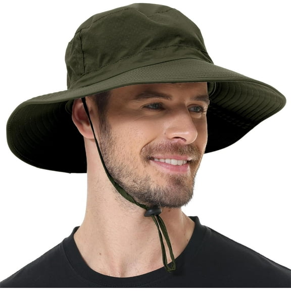 YEKEYI Boonie Hat UPF 50 Cooling Sun Hat for Men and Women,Wide Brim Bucket Hats with UV Protection for Safari Hiking Beach