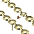 thumbnail image 4 of Uxcell 5Pack 1Meter Glossy Upholstery Tacks Strips Trim Sofa Decorative Nails, Gold, 4 of 5
