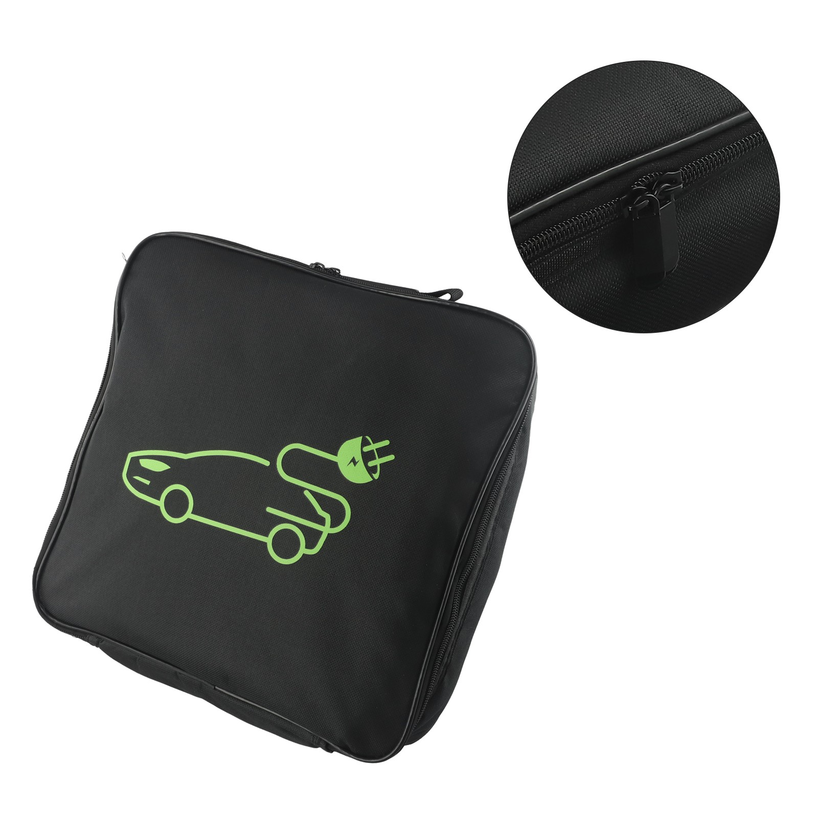 EV Charging Cable Bag – Waterproof Oxford 600D | Large Round Storage For Cables, Hoses, Jumper Leads | Carry Handle
