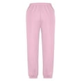 thumbnail image 5 of Gibobby Kids Girls Wide Leg Pants Casual Loose Drawstring Summer Athletic Joggers with Pockets Beach Vacation Clothes,Light Pink,11-12 Years, 5 of 5
