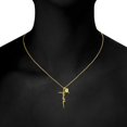 thumbnail image 5 of TANGPOET Initial Letter R Necklace Sterling Silver 18K Gold Plated Faith Necklace for Women Inspirational Christian Religious Confirmation Baptism Gifts, 5 of 5