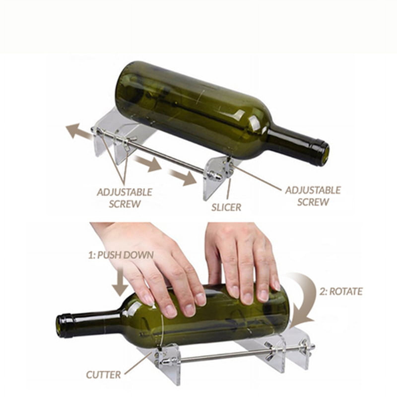 Adjustable Glass Bottle Cutter Bottle Cutter Machine Wine Bottle Glass  Cutter Cutting Tool - Bed Bath & Beyond - 18794764