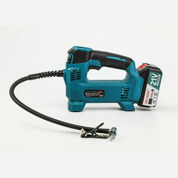 Portable Car Air Compressor-Rechargeable Lithium Battery Powered Tire Inflator, High Pressure Digital Pump for Cars, Bikes, Motorcycles and Outdoor Use