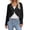 Black, variant on Womens Cropped Jackets Lightweight Open Front Women's Summer Long Sleeve Sheer Chiffon Cardigan Thin Shawl Top