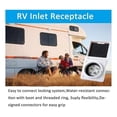 thumbnail image 4 of RV Power Inlet Outlet Shore Power Kit W/Boot Cord Protector 125V NEMA L5-30P L5-30R Male Female Connector Plug,30AMP, 4 of 5