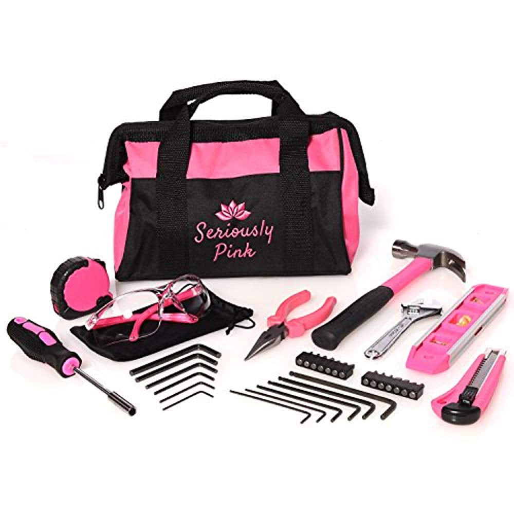 SP34PKT SERIOUSLY PINK HOUSEHOLD HAND TOOL KIT - Walmart ...