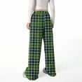 thumbnail image 6 of PIWHJQK Boys Girls Long Pants Loungewear Pants Girls Plaid Sweatpants Drawstring Wide Leg Pockets Warm Winter Lightweight Long Pants, 6 of 6