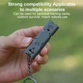 thumbnail image 3 of Visland Sifflet de Survie à Double Tube 150 dB Décibel Élevé Acier Inoxydable Robuste Portable Voyage Mini Camping Chasse Randonnée Plein Air Sifflet d'Urgence, 3 of 8