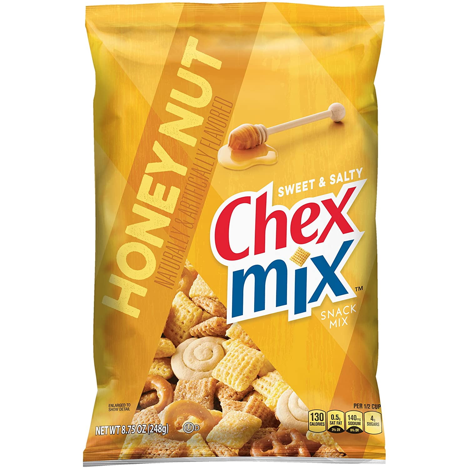 Chex Mix Snack Mix Sweet And Salty Honey Nut 8 75 Oz Bag Pack Of 2