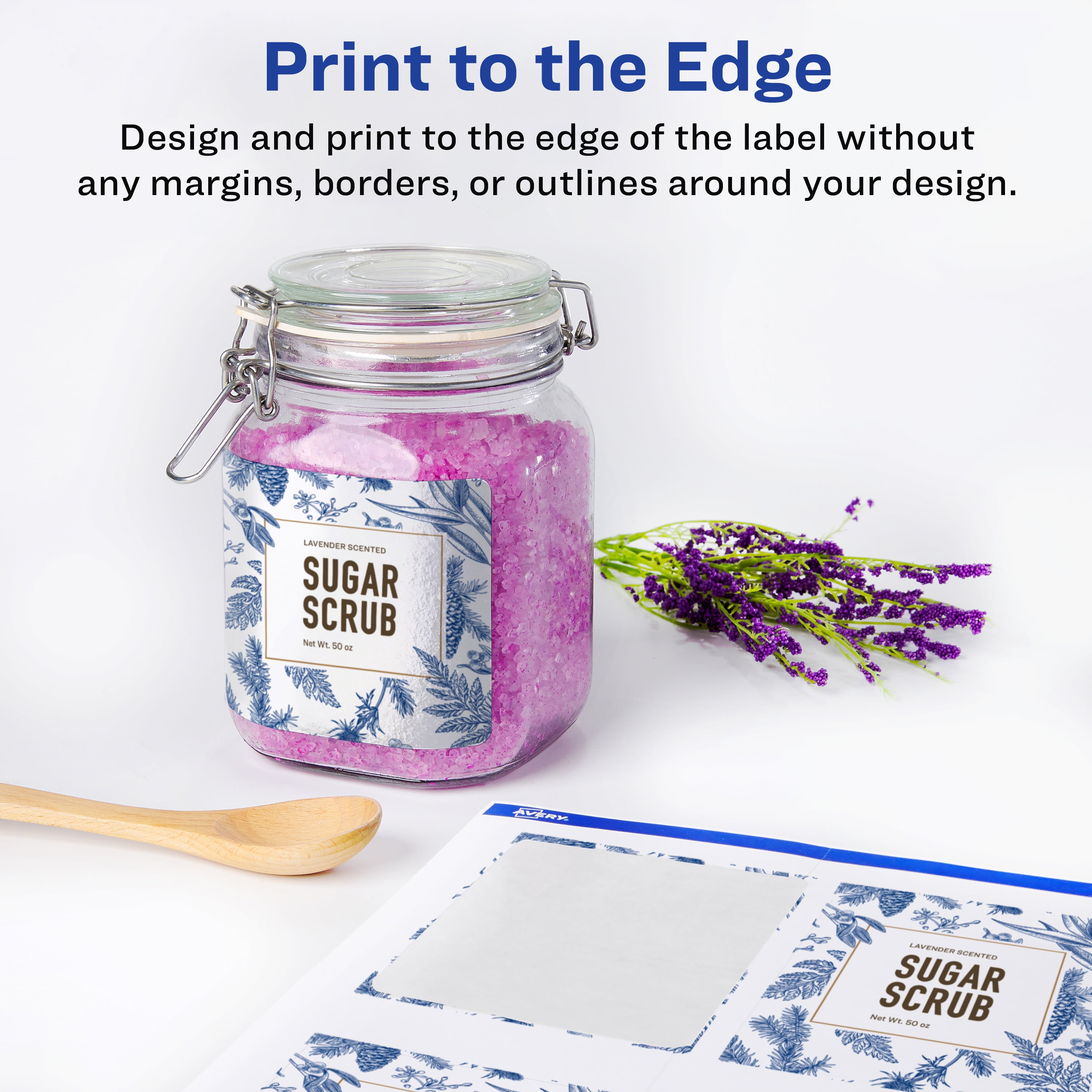 Avery Glossy White Rectangle Labels, 4" x 3", 40 Total
