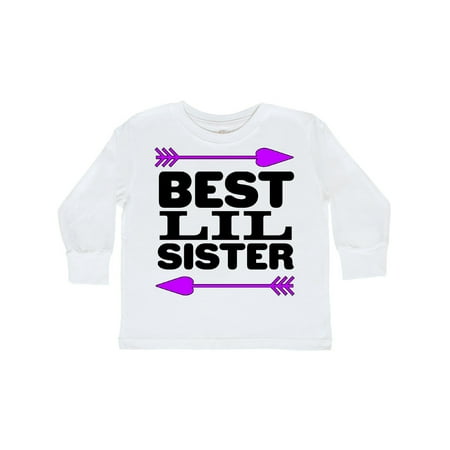 

Inktastic Best Lil Sister Gift Toddler Toddler Girl Long Sleeve T-Shirt