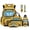 Cartoon Yellow School Bus, variant on Xixirimido Excavator Grey Tire Track Camo 6 in 1 Kids Backpack Set with Insulated Lunch Bag Pencil Case Water Bottle Sleeve Keychain Bookmark, 17 Inch School Bookbag for Boys Back to School