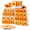 Yellow-Thanksgiving-100, variant on Yellow Thanksgiving 48-Pack Fall Paper Bakery Cookie Gift Boxes with Window