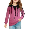 thumbnail image 2 of Halloween 2025 NEW Girls Long Sleeve Shirts Trendy Black Shirts Size 7-8 Cute Ghost Girls Tops Shirt Kids Crewneck Tee Shirts Girls Tops Tween Girls Clothes, 2 of 5
