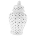 thumbnail image 2 of facefd Ceramic Ginger Jar Vase Temple Jar Display Bookcase Jar with Lid Decor Storage Jar Handicraft, 2 of 9