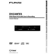 مشغل DVD وجهاز فيديو Funai DV220FX5 مع جهاز التحكم عن بعد