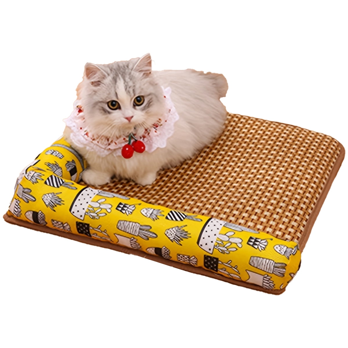Orthopedic Dog Beds for Extra Large Dogs Waterproof Dog Beds XLarge Sleeping Cozy Cool Rattan Puppy Bed Cat Beds Nonskid Bottom X Large M 19.7 x17.71 x1.1 Walmart