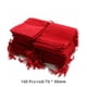 thumbnail image 4 of Sonducket 100 Uds. Bolsa con cordón para joyería, bolsa para joyería, almacenamiento de franela, embalaje de abalorios, bolsas de boda para Ropa, zapatos y accesorios Miscelánea Rojo, 4 of 6