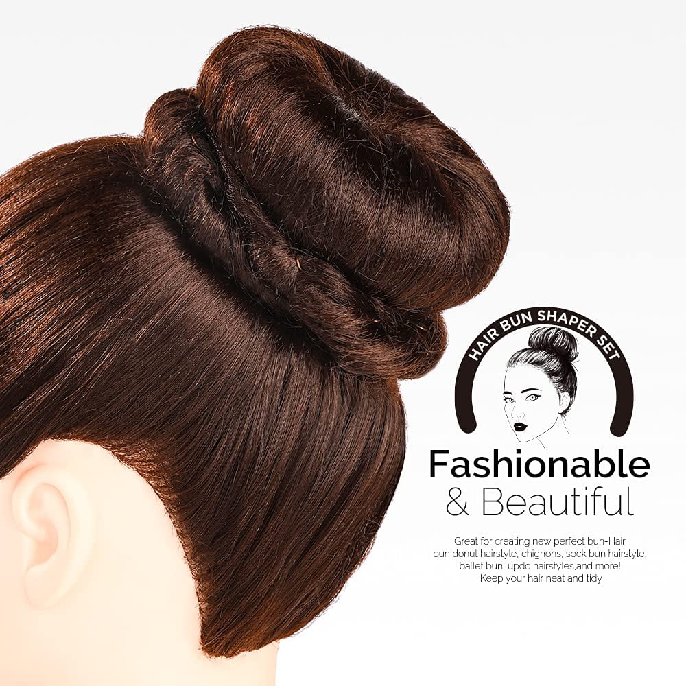 Donut hair bun maker 7 pieces hotsell