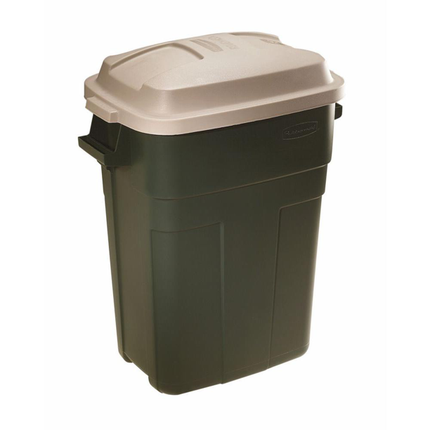 Rubbermaid Roughneck 30 Gal Evergreen Trash Can Walmart Com Walmart Com