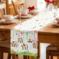 thumbnail image 5 of Groundhog Day Table Runner - 60 Inch Long Bunting Floral Cartoon Funny Colorful Cute Cotton and Linen Blended Dress Scarves Farmhouse Table Runner for Kitchen Dining, Coffee Table, 13" x 60", 5 of 8