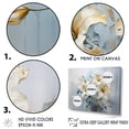 thumbnail image 3 of Designart "Whispers Of Pure Lily Beauty In Beige And Gold" Lilies Wall Art Living Room, 3 of 7
