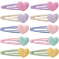 thumbnail image 1 of 10 pinzas para el pelo con forma de corazón, horquillas de colores, pasadores, accesorios para el cabello, 1 of 7
