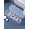 thumbnail image 2 of 1pc Transparent Dust-proof Cable Organizer Box / Hub Box For Desktop Data Cable / Charger Cord Management, With Carry Bag, 2 of 5