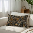 thumbnail image 3 of Boho Floral Standard Size Pillow Cover, Pillowcase Protectors with Zipper, Breathable Decorative Throw Pillow Case Cover, Vintage Botanical Paisley Flower Pillow Shams for Couch Sofa 20x26Inch, 3 of 8