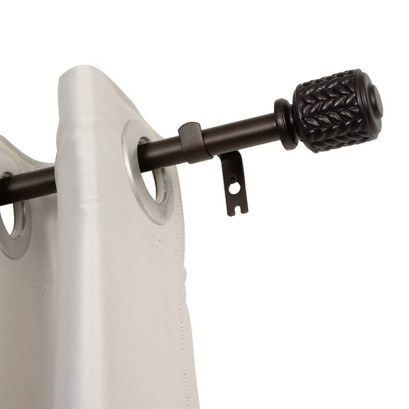 UTOPIA ALLEY Wall Mounted 3/4 Inch Curtain Rod - Curtain Rods For Windows 28 to 48 Inch, Adjustable Drapery Rods, Oil rubbed bronze Bedroom Curtain Rods, Tapestry Poles (Oil rubbed bronze, 28"-48")