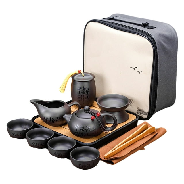 Thinsony Fine Gift Organizer Purple Sand Ceramic Teapot Set For Tea Lovers And Smooth Embedded Filtering Tranquil Zhiyuan Tea