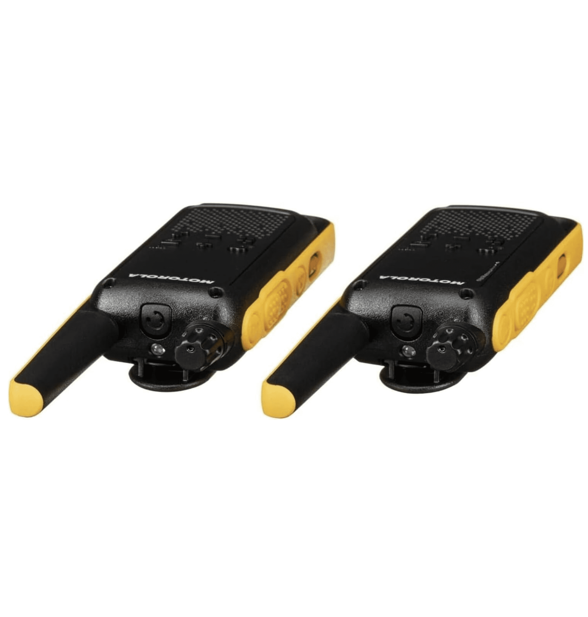 Motorola Talkabout T470 Two Way Radio 8-Pack Walkie Talkies Black/Yellow 22 Channels NOAA Weather Alerts