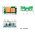 thumbnail image 4 of 2X Relay 4-Way Audio Input Signal Selector Switching Audio Input Selection Board of Rotary Switching,2 x Audio Input Signal Selector Switching, 4 of 5